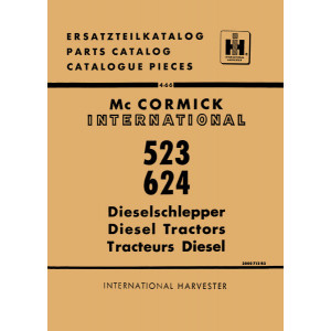 IHC 523 und 624 Traktor Ersatzteilkatalog