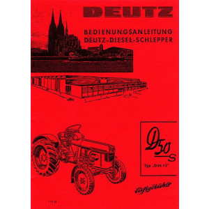 Deutz D50S und D50.1S Dieselschlepper Betriebsanleitung