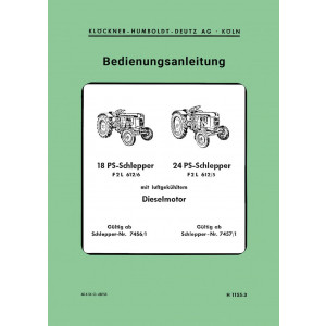 Deutz F2L612/6 und F2L612/5 Bedienungsanleitung