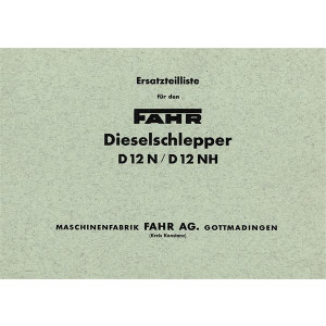 Fahr D12N und D12NH Diesel-Schlepper Ersatzteilkatalog