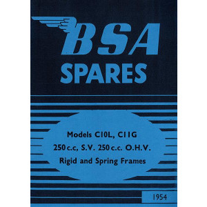 BSA C10L und C11G Ersatzteilkatalog