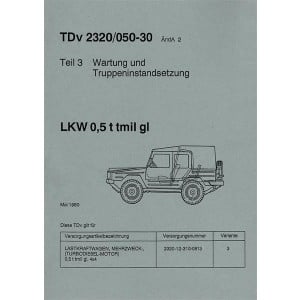 VW Iltis LKW 0,5 t Werkstatthandbuch