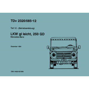 Mercedes 250 GD LKW GL leicht Betriebsanleitung
