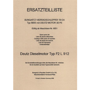 Bungartz T8 Ersatzteilkatalog