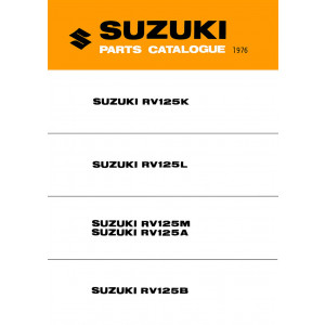 Suzuki RV125K RV125L RV125M RV125A RV125B Parts Catalogue