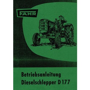Fahr D177 Diesel-Schlepper Betriebsanleitung
