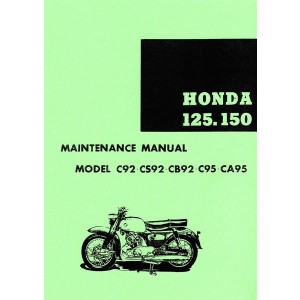 Honda C92 CS92 CB92 C95 CA95 Maintenance Manual