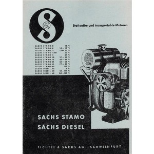 Sachs Stamo und Diesel Stationärmotoren Prospekt
