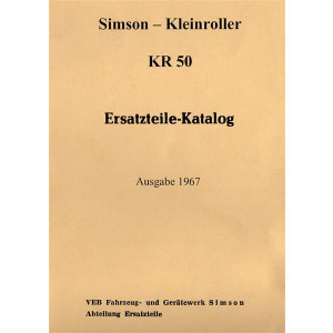 Simson Kleinroller KR 50 Ersatzteilkatalog