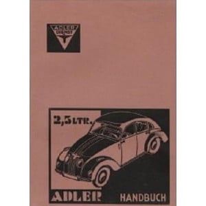 Adler 2.5 ltr. Wagen Bedienungsanleitung