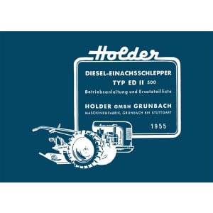 Holder ED II Betriebsanleitung und Ersatzteilkatalog