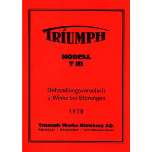 Triumph Modell T III Bedienungsanleitung