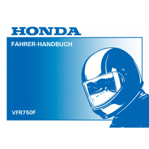 Honda VFR750F Fahrerhandbuch