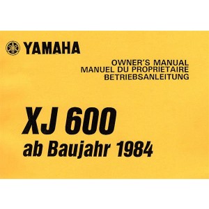 Yamaha XJ600 Bedienungsanleitung