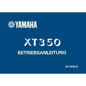 Yamaha XT350 Bedienungsanleitung