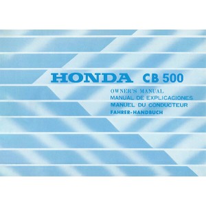 Honda CB500 Fahrerhandbuch
