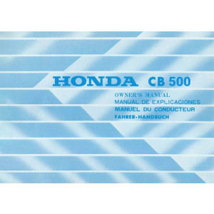 Honda CB500 Fahrerhandbuch