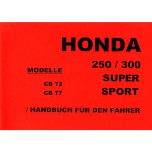 Honda CB72 CB77 250/300 ccm Fahrerhandbuch