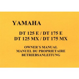 Yamaha DT125 E/DT175 SE/MX Betriebsanleitung