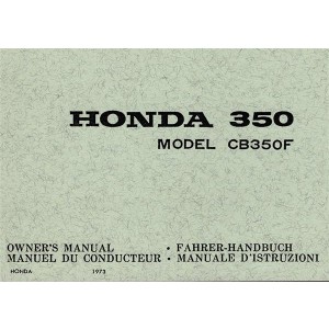 Honda CB350F Fahrerhandbuch