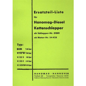 Hanomag K55 K55W K55S Ersatzteilkatalog