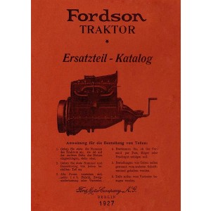 Fordson Traktor 1917-1927 Ersatzteilkatalog