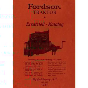 Fordson Traktor 1917-1927 Ersatzteilkatalog