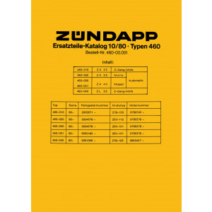Zündapp ZX25 ZA25 ZA40 ZL25 Ersatzteilkatalog
