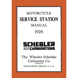 Schebler Motorcycle Carburetor Service Manual 1928