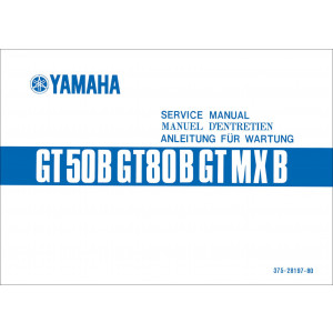 Yamaha GT50B, GT80B und  GTMXB, Anleitung für Wartung