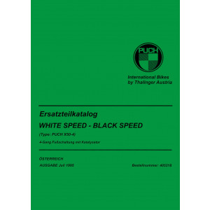 Puch X 50-4, White Speed, Black Speed Ersatzteilkatalog