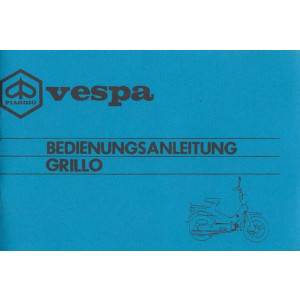 Vespa Grillo, Bedienungsanleitung