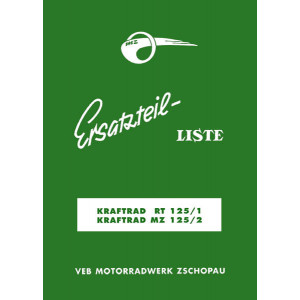 MZ RT125/1 und MZ125/2 Ersatzteilliste