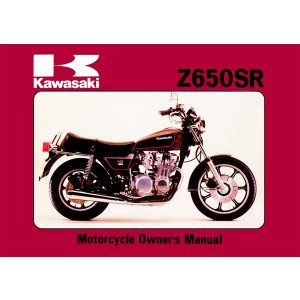 Kawasaki Z650SR Owner's Manual