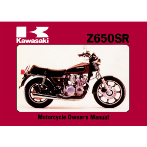 Kawasaki Z650SR Owner's Manual