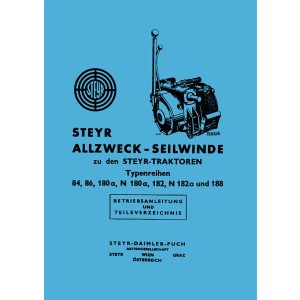 Steyr Allzweck-Seilwinde Betriebsanleitung und Ersatzteilkatalog
