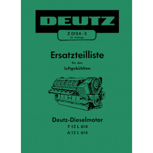 Deutz F12L614 und A12L614 Dieselmotor Ersatzteilkatalog