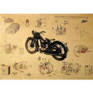 Puch 200 Poster