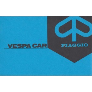 Vespa Car, Betriebsanleitung