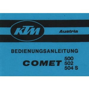 KTM Comet 500, 502, 504 S, Bedienungsanleitung