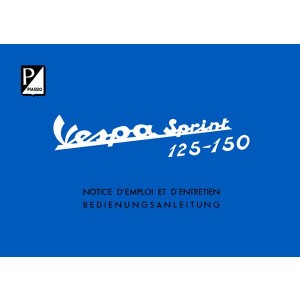 Vespa 125-150 Sprint Betriebsanleitung