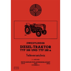 Steyr 188 und 188n Traktor Ersatzteilkatalog