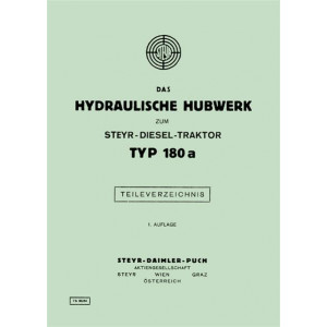 Steyr 180a Hydraulisches Hubwerk Ersatzteilkatalog