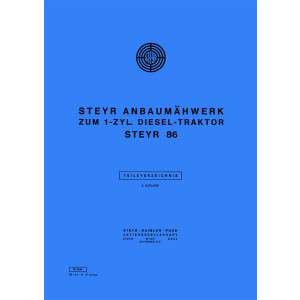 Steyr 86 Anbaumähwerk Ersatzteilkatalog