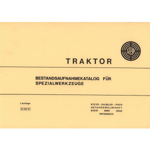 Steyr Spezialwerkzeuge für Traktoren - Ausgabe 1972