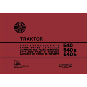 Steyr 540 540a 540h Traktor Ersatzteilkatalog