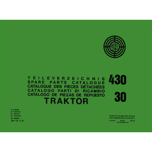 Steyr 30 und 430 Traktor Ersatzteilkatalog