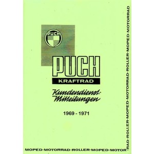 Puch Kundendienstmitteilungen für Werkstätten 1969-1971