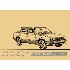 Alfa Romeo Giulietta, Betriebsanleitung