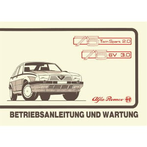 Alfa Romeo 75 Betriebsanleitung